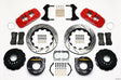 Wilwood AERO4 Rear P-Brake Kit 14.00in Drill Red Big Ford New Style 2.50in Offset Wilwood Big Brake Kits  AXOPROS