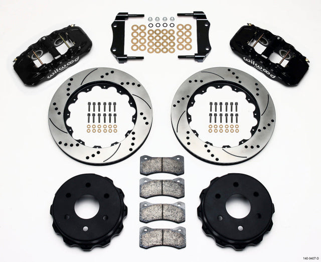 Wilwood AERO4 RearTruck Kit 14.25in Drilled 1999-2010 GM 1500-SUV 1 Piston OE Caliper Wilwood Big Brake Kits  AXOPROS