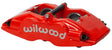 Wilwood Caliper-Forged Superlite 1.38in Pistons 1.25in Disc Red Wilwood Brake Calipers - Perf  AXOPROS