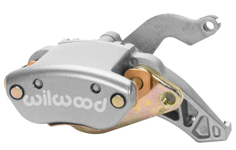 Wilwood Caliper-MC4 Mechanical-L/H - Silver No Logo 1.19in Piston .81in Disc Wilwood Brake Calipers - Perf  AXOPROS