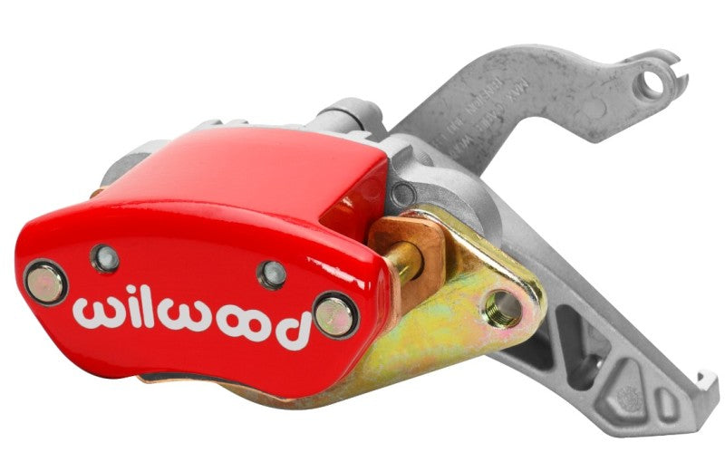 Wilwood Caliper-MC4 Mechanical-R/H - Red w/ Logo 1.19in Piston .81in Disc Wilwood Brake Calipers - Perf  AXOPROS