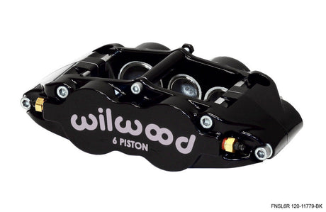 Wilwood Caliper-Narrow Superlite 6R-LH - Black 1.62/1.12/1.12in Pistons 1.25in Disc Wilwood Brake Calipers - Perf  AXOPROS