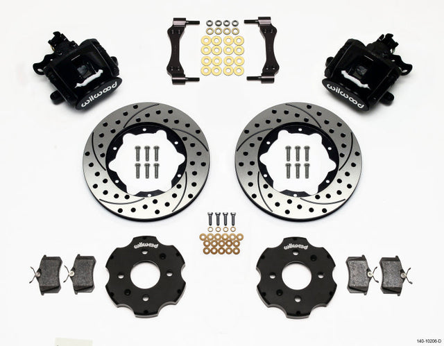 Wilwood Combination Parking Brake Rear Kit 11.00in Drilled Civic / Integra Disc 2.39 Hub Offset Wilwood Brake Calipers - Perf  AXOPROS