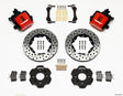 Wilwood Combination Parking Brake Rear Kit 11.00in Drilled Red Civic / Integra Disc 2.39 Hub Offset Wilwood Brake Calipers - Perf  AXOPROS