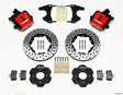 Wilwood Combination Parking Brake Rear Kit 11.00in Drilled Red Civic / Integra Drum 2.46 Hub Offset Wilwood Brake Calipers - Perf  AXOPROS
