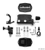 Wilwood Compact Tandem M/C - 7/8in Bore - w/Bracket and Valve (Pushrod) - Black Wilwood Brake Master Cylinder  AXOPROS