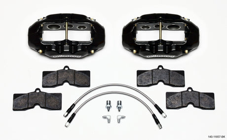 Wilwood D8-6 Front Caliper Kit Black Corvette C2 / C3 65-82 Wilwood Big Brake Kits  AXOPROS