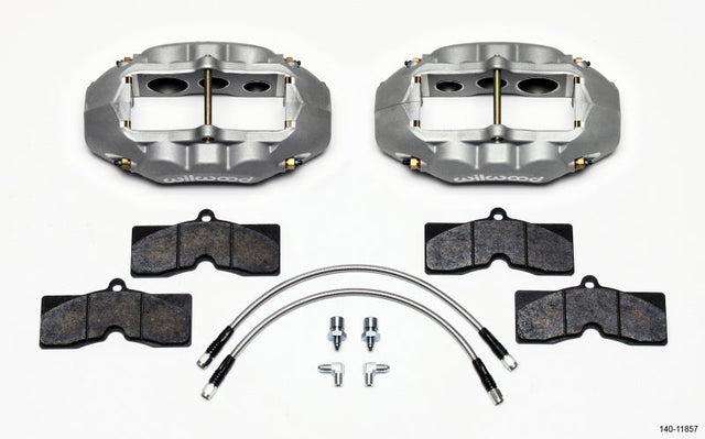 Wilwood D8-6 Front Caliper Kit Clear Corvette C2 / C3 65-82 Wilwood Big Brake Kits  AXOPROS