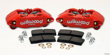 Wilwood DPHA Front Caliper & Pad Kit Red Honda / Acura w/ 262mm OE Rotor Wilwood Big Brake Kits  AXOPROS