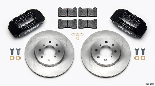 Wilwood DPHA Front Caliper & Rotor Kit Honda / Acura w/ 262mm OE Rotor Wilwood Big Brake Kits  AXOPROS