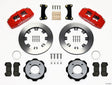 Wilwood Dynapro 6 Front Hat Kit 12.19in Red 2011 Fiesta Wilwood Big Brake Kits  AXOPROS