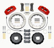 Wilwood Dynapro 6 Front Hat Kit 12.88in Red 2002-Up Mini Cooper w/ Lines Wilwood Big Brake Kits  AXOPROS