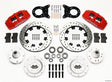 Wilwood Dynapro 6 Front Hub Kit 12.19in Drill Red 1965-1969 Mustang Disc & Drum Spindle Wilwood Big Brake Kits  AXOPROS