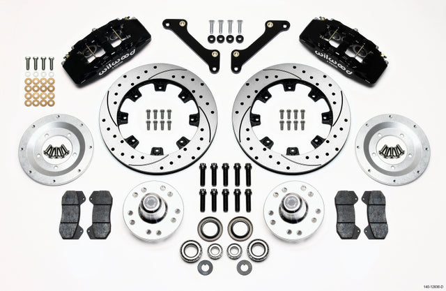 Wilwood Dynapro 6 Front Hub Kit 12.19in Drilled 79-81 Camaro Wilwood Big Brake Kits  AXOPROS