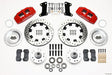 Wilwood Dynapro 6 Front Hub Kit 12.19in Drilled Red 67-69 Camaro (*Line Kit Needed*) Wilwood Big Brake Kits  AXOPROS