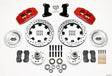 Wilwood Dynapro 6 Front Hub Kit 12.19in Drilled Red 74-80 Pinto/Mustang II Disc Spindle only Wilwood Big Brake Kits  AXOPROS