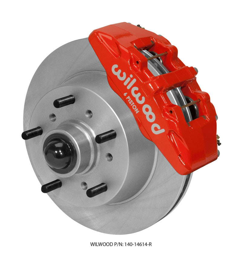 Wilwood Dynapro 6 Front Kit 11.75 Rotor Red 68-72 Ford F100 Wilwood Big Brake Kits  AXOPROS