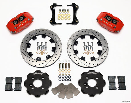 Wilwood Dynapro Radial Front Kit 12.19in Drilled Red Mini Cooper Wilwood Big Brake Kits  AXOPROS