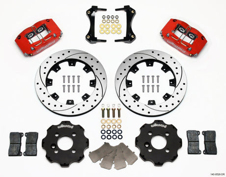Wilwood Dynapro Radial Front Kit 12.19in Drilled Red Mini Cooper Wilwood Big Brake Kits  AXOPROS