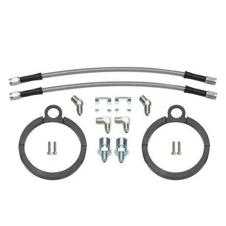 Wilwood Flexline Kit 12 inch -3 3/8-24 IF 1/8-27 NPT 90 Degree Wilwood Brake Line Kits  AXOPROS