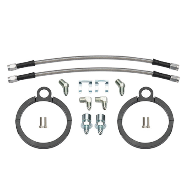 Wilwood Flexline Kit 12 inch -3 3/8-24 IF 1/8-27 NPT 90 Degree Wilwood Brake Line Kits  AXOPROS