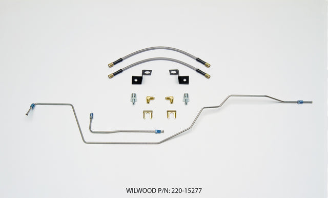 Wilwood Flexline Kit 14 inch -3 M10-1.0 IF 1/8 NPT 90 Deg w/tubing Wilwood Brake Line Kits  AXOPROS