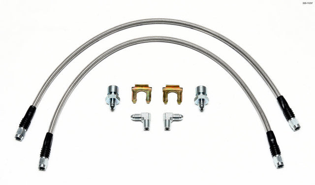 Wilwood Flexline Kit 22 inch 3/8-24 to 90 Degree Wilwood Brake Line Kits  AXOPROS