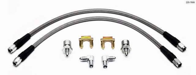 Wilwood Flexline Kit 55-57 Chevy w/ Forged Dynalite Front Caliper Wilwood Brake Line Kits  AXOPROS