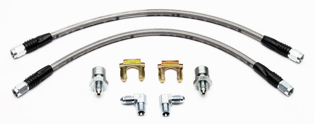 Wilwood Flexline Kit 64-72 Most GM w/ DLS Forged Dynalite or SL6 Front Caliper Wilwood Brake Line Kits  AXOPROS