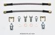 Wilwood Flexline Kit D52 Caliper 10in w/ Banjo 10mm -3/8-24 Chassis Wilwood Brake Line Kits  AXOPROS