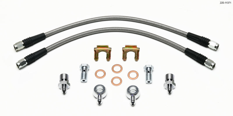 Wilwood Flexline Kit D52 Caliper 14in w/ Banjo 7/16-20 Wilwood Brake Line Kits  AXOPROS
