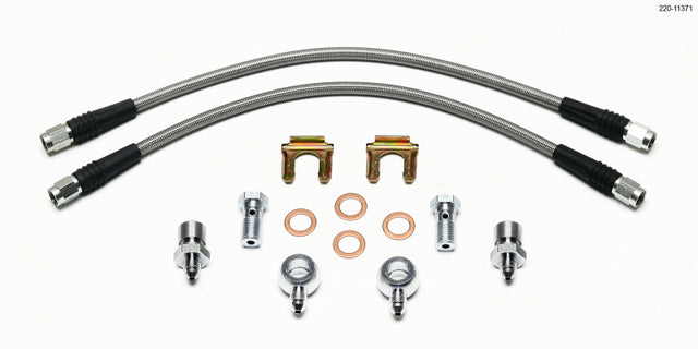 Wilwood Flexline Kit D52 Caliper 14in w/ Banjo 7/16-20 Wilwood Brake Line Kits  AXOPROS