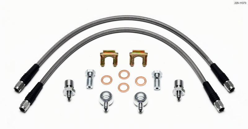 Wilwood Flexline Kit D52 Caliper 18in w/ Banjo 7/16-20 Wilwood Brake Line Kits  AXOPROS