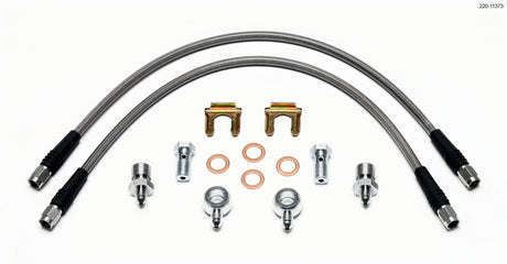 Wilwood Flexline Kit D52 Caliper 18in w/ Banjo 7/16-20 Wilwood Brake Line Kits  AXOPROS