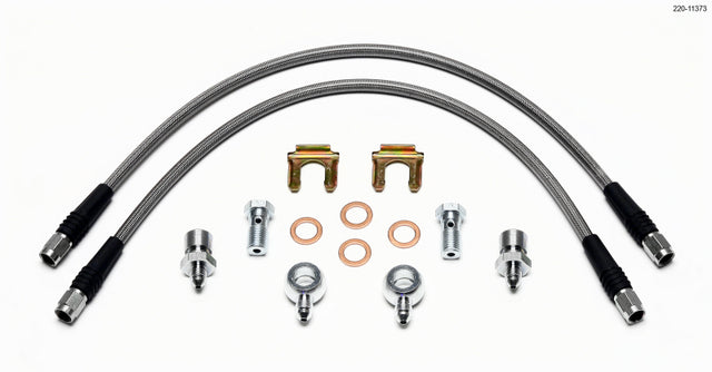 Wilwood Flexline Kit D52 Caliper 18in w/ Banjo 7/16-20 Wilwood Brake Line Kits  AXOPROS