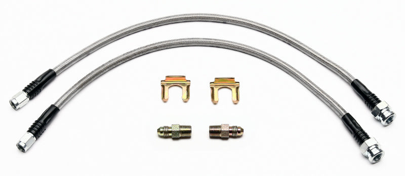 Wilwood Flexline Kit Front 1995-98 Nissan 240SX w/ FSL4 Caliper Wilwood Brake Line Kits  AXOPROS