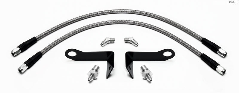 Wilwood Flexline Kit Front 2005-08 Ford Mustang w/ SL4 or SL6 Caliper Wilwood Brake Line Kits  AXOPROS