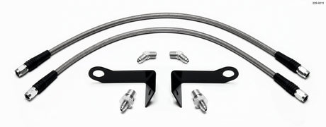 Wilwood Flexline Kit Front 2005-08 Ford Mustang w/ SL4 or SL6 Caliper Wilwood Brake Line Kits  AXOPROS