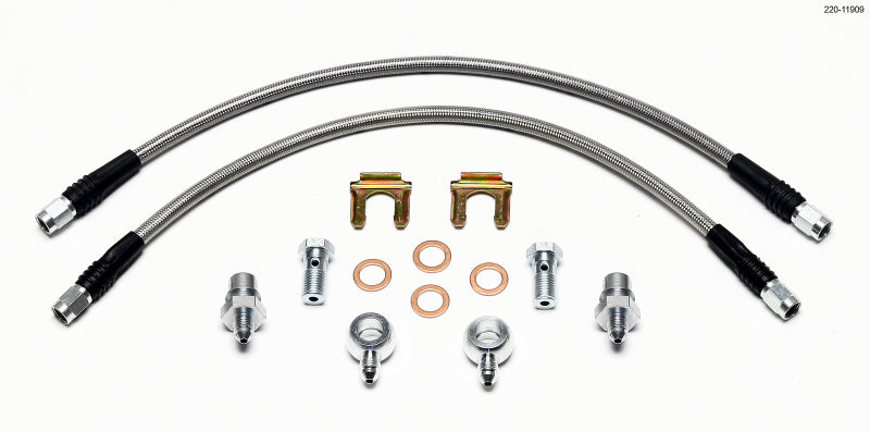 Wilwood Flexline Kit Rear Fiesta Wilwood Brake Line Kits  AXOPROS