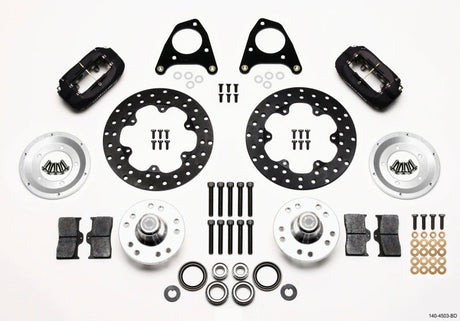 Wilwood Forged Dynalite Front Drag Kit Drilled Rotor 87-93 Mustang 84-86 SVO 5 Lug Wilwood Big Brake Kits  AXOPROS