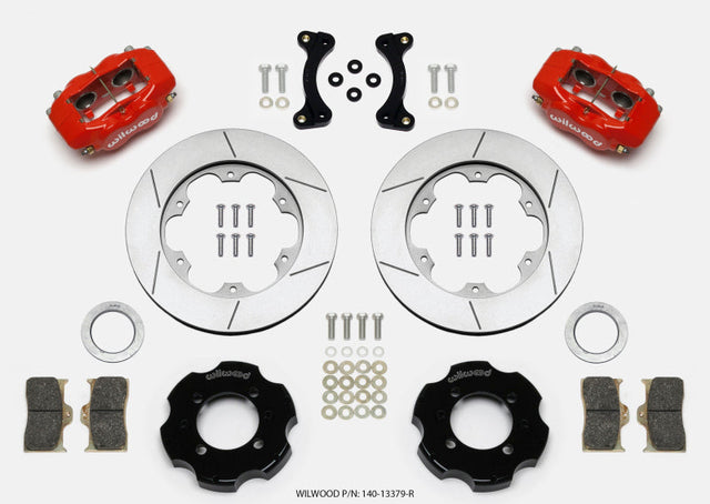 Wilwood Forged Dynalite Front Hat Kit 11.00in GT Rotor Red 95-05 Miata Wilwood Big Brake Kits  AXOPROS