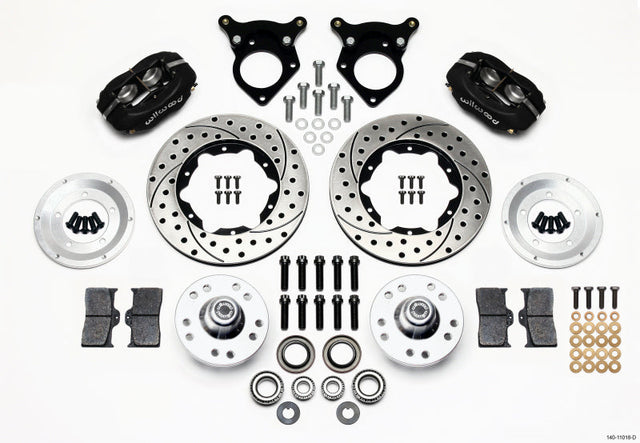 Wilwood Forged Dynalite Front Kit 11.00in Drilled 87-93 Mustang 5 Lug Wilwood Big Brake Kits  AXOPROS