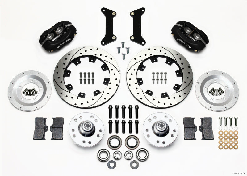 Wilwood Forged Dynalite Front Kit 12.19in Drilled 79-87 GM G Body Wilwood Big Brake Kits  AXOPROS
