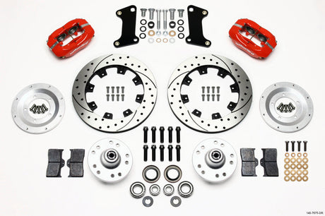 Wilwood Forged Dynalite Front Kit 12.19in Drilled Red 67-69 Camaro 64-72 Nova Chevelle Wilwood Big Brake Kits  AXOPROS