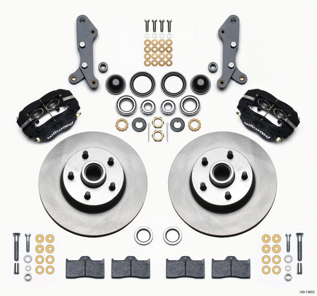 Wilwood Forged Dynalite-M Front Kit 11.30in 1 PC Rotor&Hub 60-68 Ford / Mercury Full Size / Galaxie Wilwood Big Brake Kits  AXOPROS