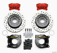 Wilwood Forged Dynalite P/S P-B Kit Drilled-Red Chevy 12 Bolt w/ C-Clips Wilwood Big Brake Kits  AXOPROS