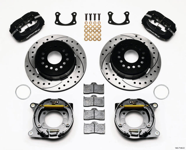 Wilwood Forged Dynalite P/S Park Brake Kit Drilled New Big Ford 2.50in Offset Wilwood Big Brake Kits  AXOPROS