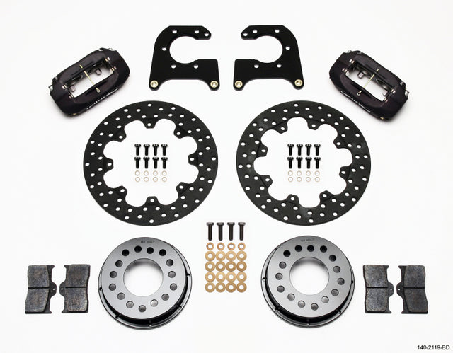 Wilwood Forged Dynalite Rear Drag Kit Drilled Rotor New Big Ford 2.50in Offset Wilwood Big Brake Kits  AXOPROS