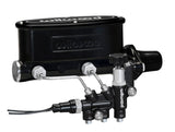 Wilwood HV Tandem M/C Kit w L/H Bracket & Prop Valve - 1 1/8in Bore Black Wilwood Brake Master Cylinder  AXOPROS