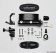Wilwood HV Tandem M/C Kit w L/H Bracket & Prop Valve - 15/16in Bore Black-W/Push. - Early Mustang Wilwood Brake Master Cylinder  AXOPROS